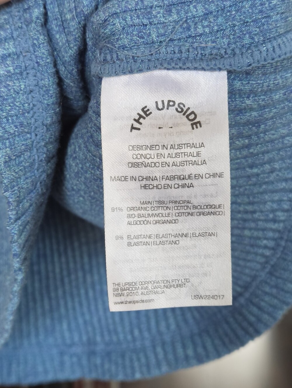 The Upside Blue Rib Knit Tank - Picture 5 of 5